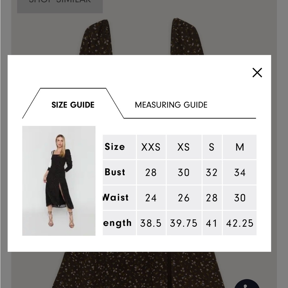 FLORAL MIDI DRESS - Picture 6 of 7